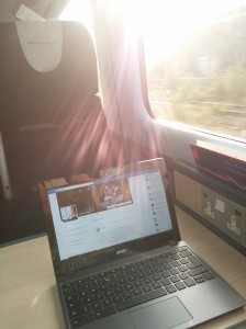 Acer C720 on the train